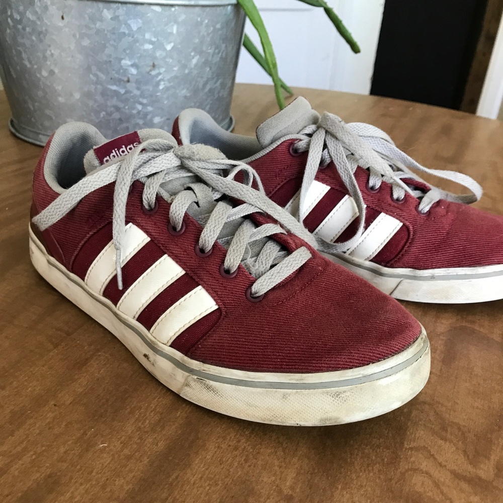 Vintage Red Adidas Sneakers
